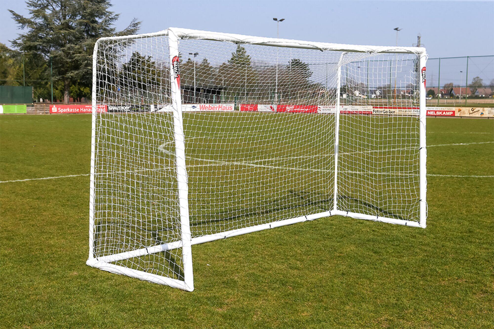 Voetbaldoel POWERSHOT 5 x 2 m mVC + Schietwand 3/4