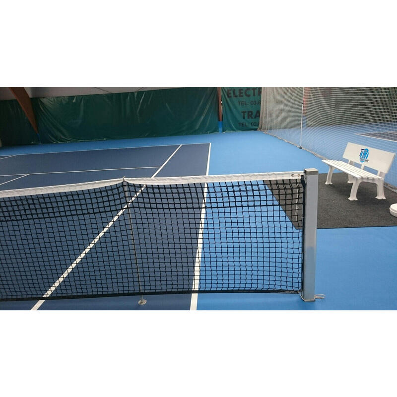 Paletti da tennis quadrati in alluminio rimovibili