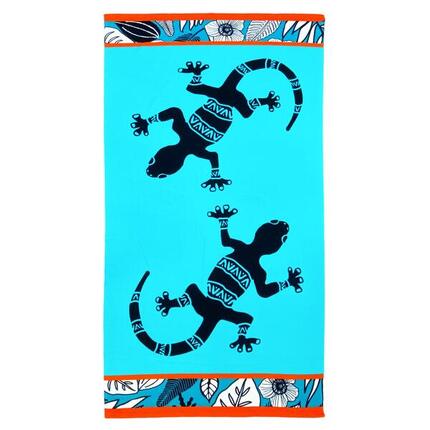 Serviette de plage microfibre Bondi 90x170 250g/m² bleu