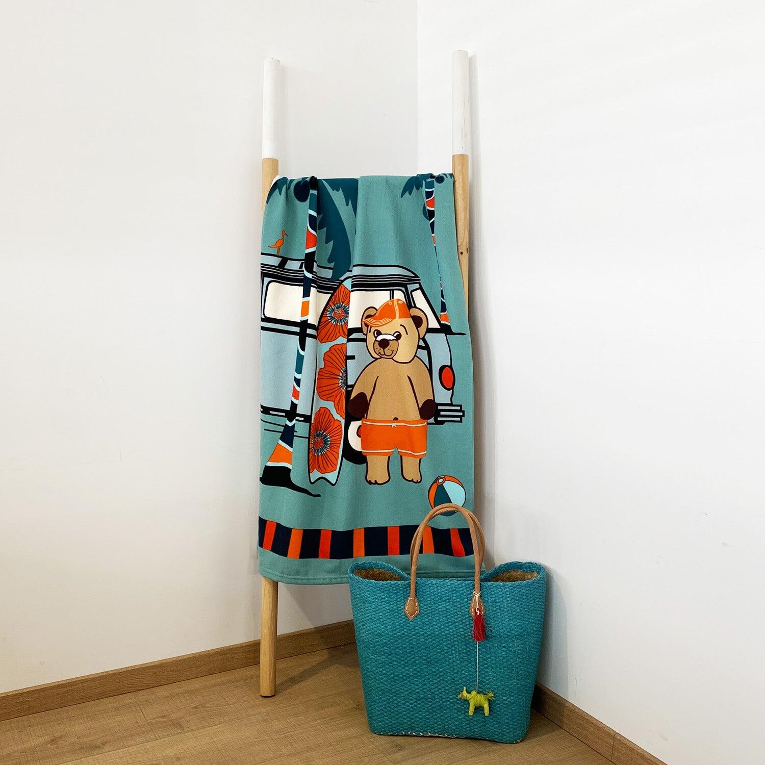 Serviette de plage microfibre enfant - Surfista - 70x140cm - 250g/m² 2/3