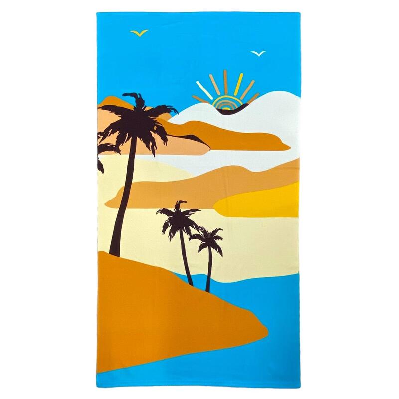 Serviette de plage microfibre Dunes 90x170 250g/m² multicolore