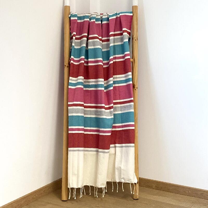 Fouta tradicional Helios Lago 100x200 190g/m² multicolor