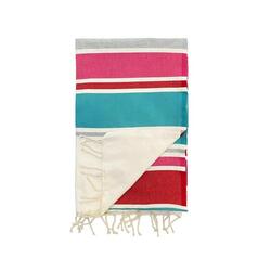 Fouta traditionnelle Helios Lake 100x200 190g/m² multicolore