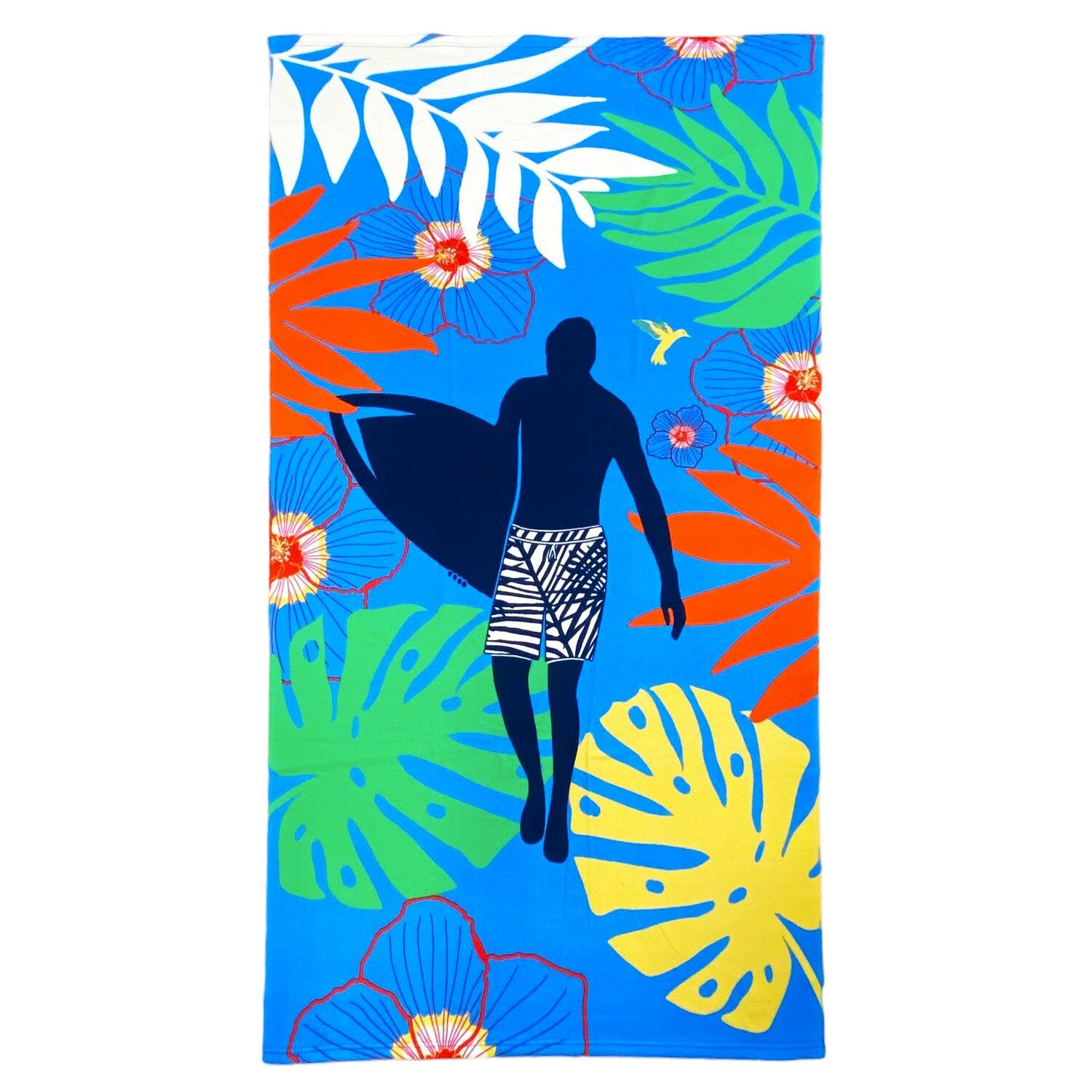 LE COMPTOIR DE LA PLAGE Strandhanddoek Microvezel Multicolor 90x170 250g/m² - Paulo