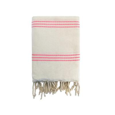 Traditionele platte hammamhanddoek roze 200x200 190g/m² - calliope pinky xl