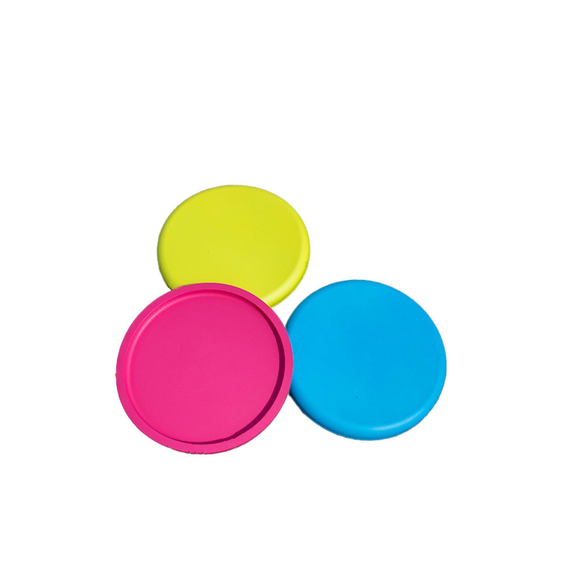 Power Shot - Frisbee Souple 230mm - Disque Volant - Bleu|jaune|rose - Taille Unique - Decathlon