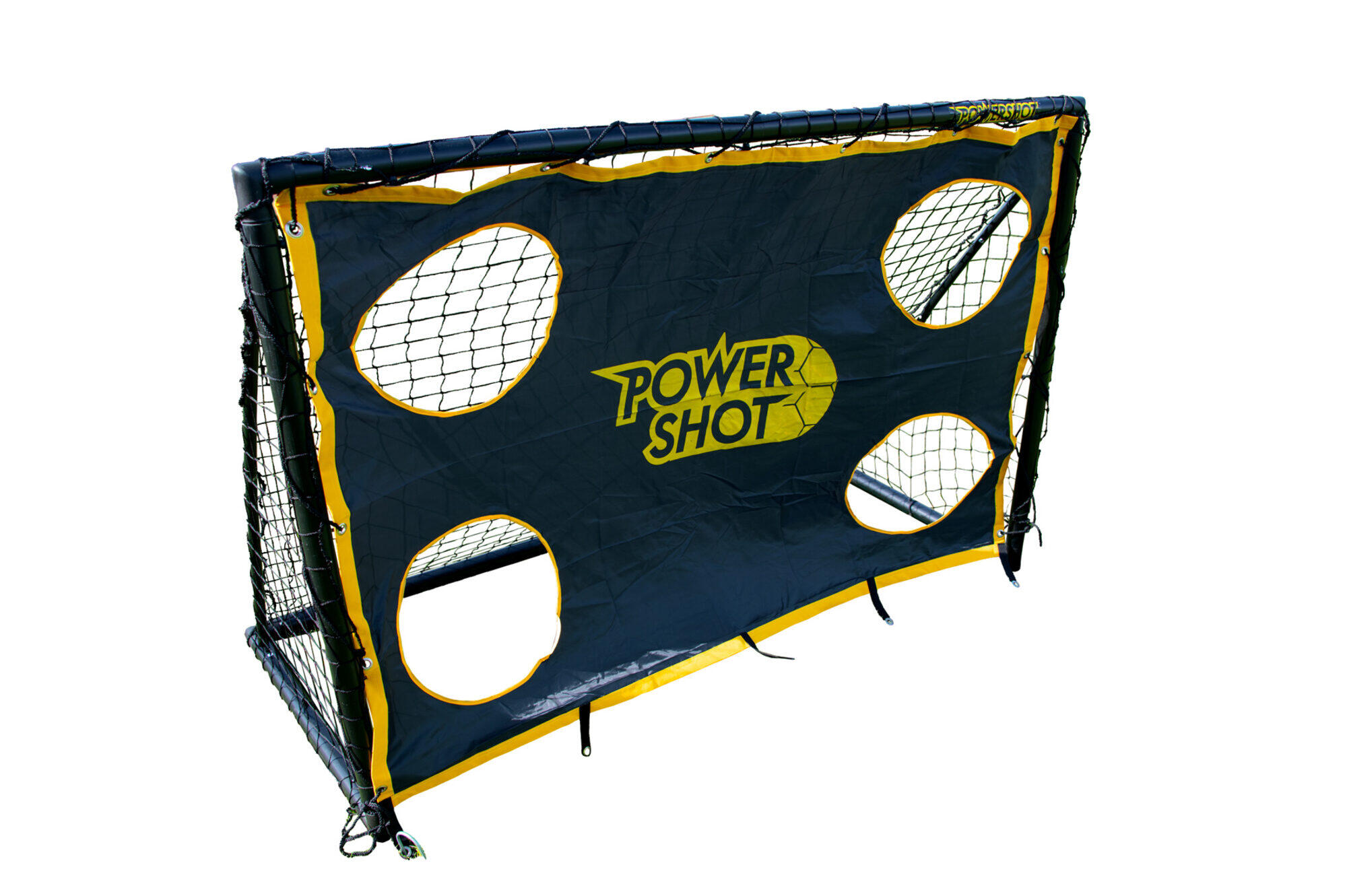 POWER SHOT Voetbaldoel (1,8 x 1,2m - PVC) + Zwarte schietwand
