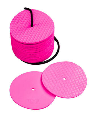 Set van 24 kleine roze markeringsschijven