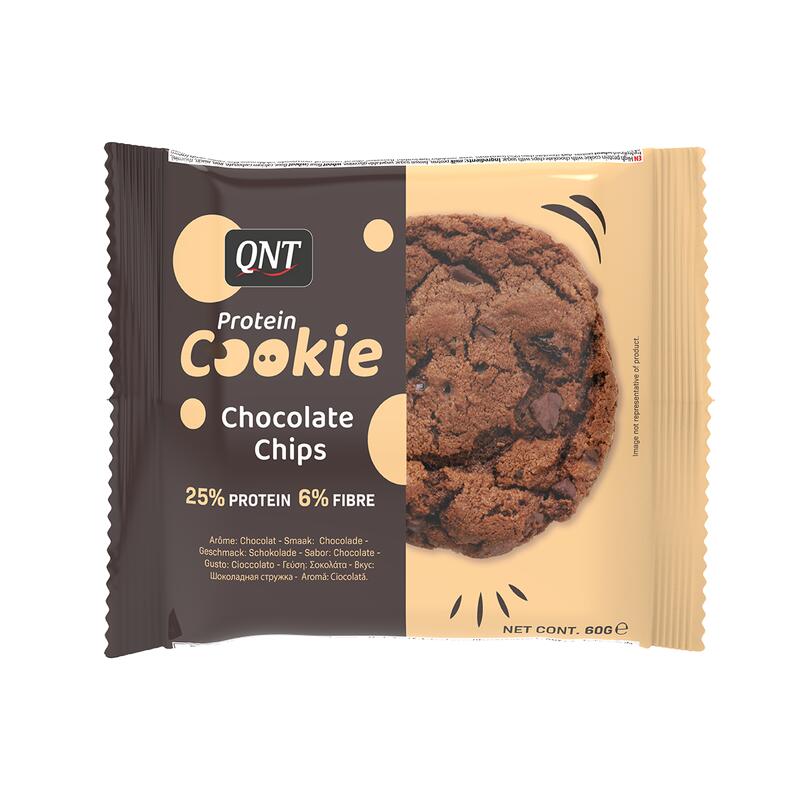 COOKIE ALLE PROTEINE - Gocce di cioccolato - 12 x 60 g