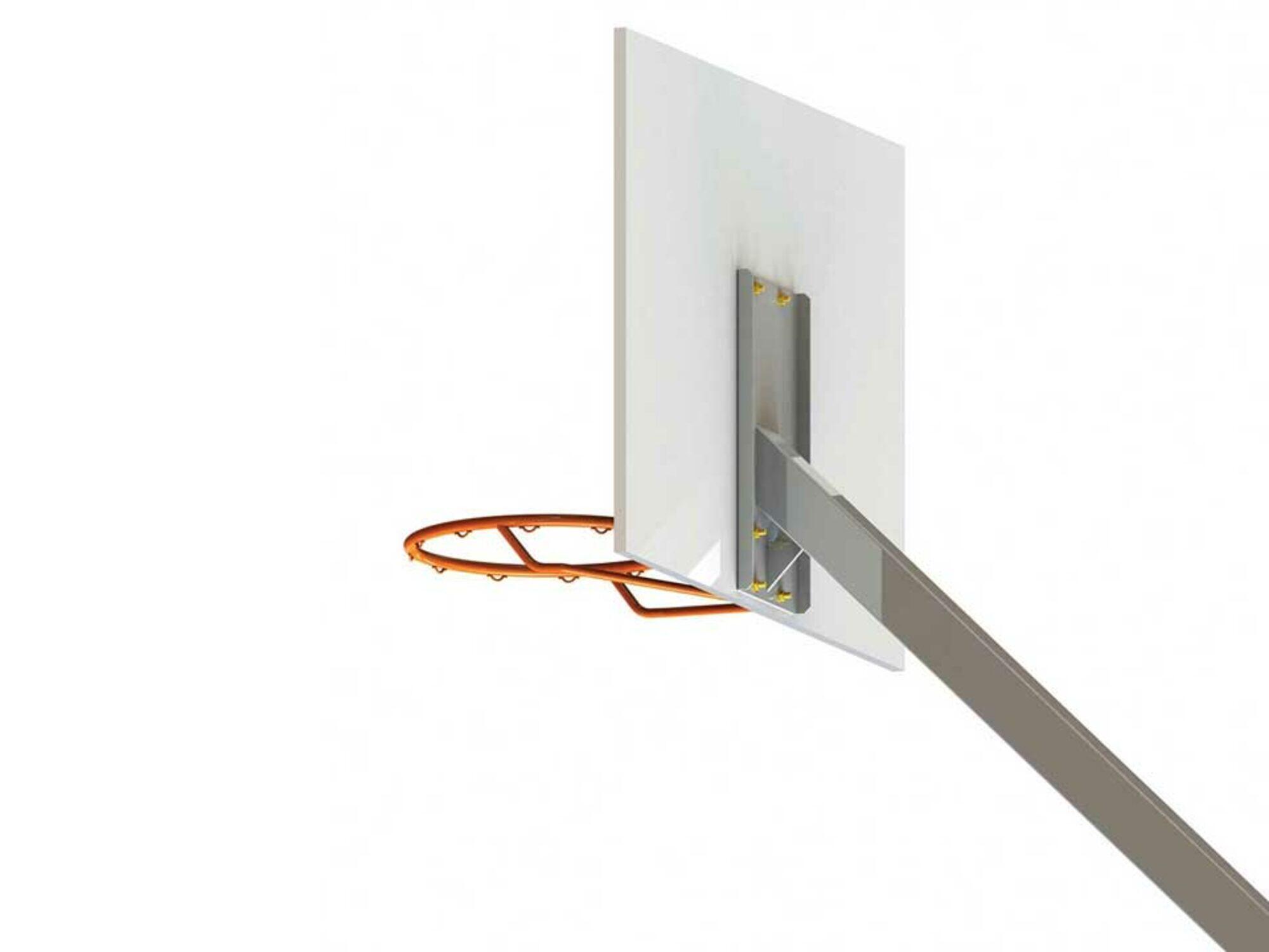Cesto de basquetebol para exterior sobre placa de base 2,60m 3/3