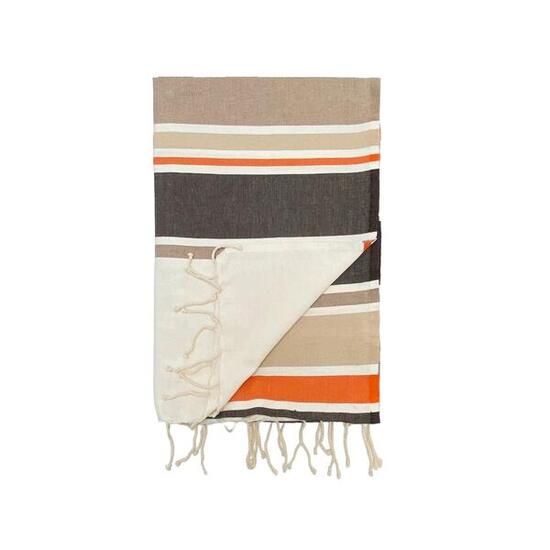 Fouta plate traditionnelle - Helios Chocolat - 100x200cm - 190g/m²