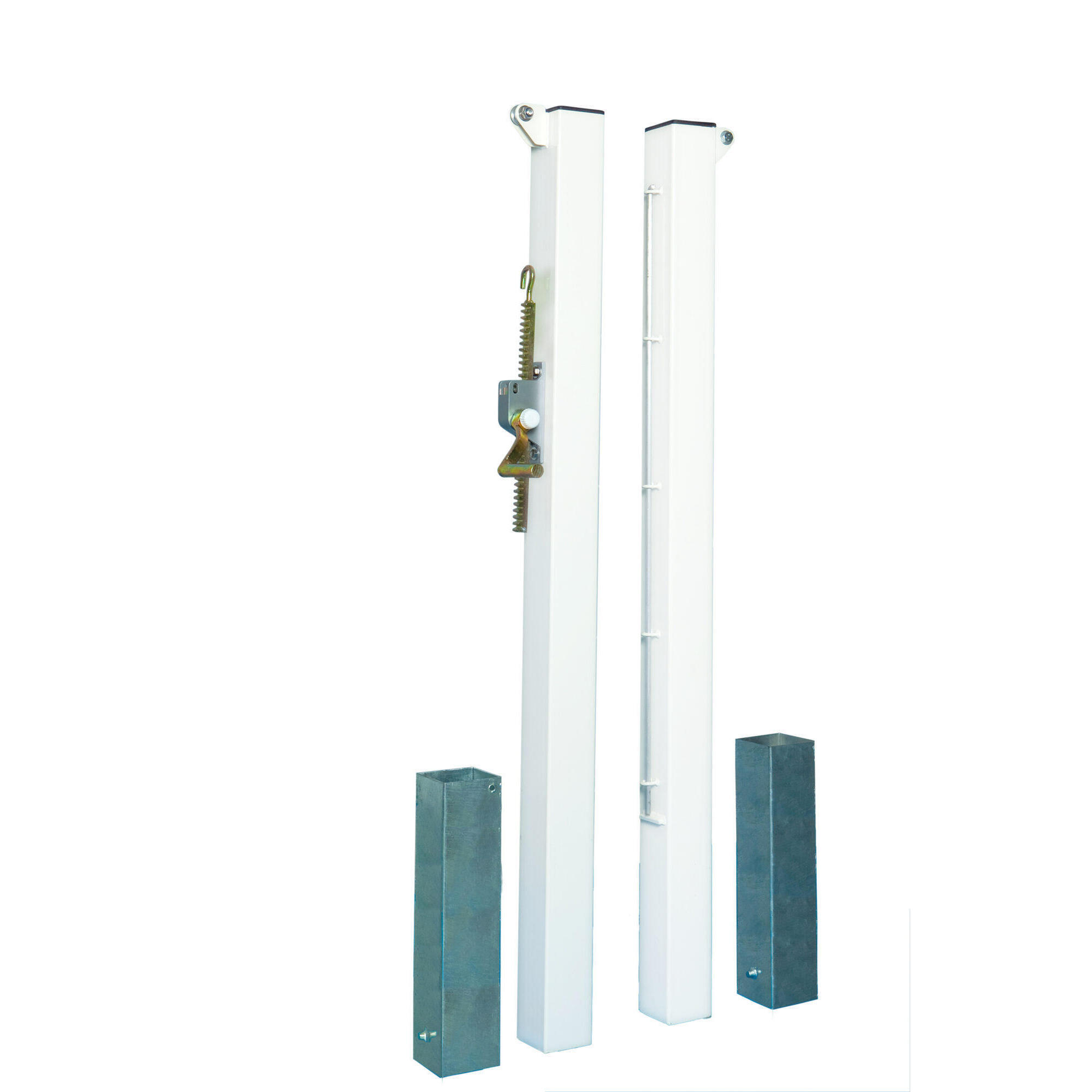 CARRINGTON Pár čtvercových tenisových sloupků s ocelovými plášti