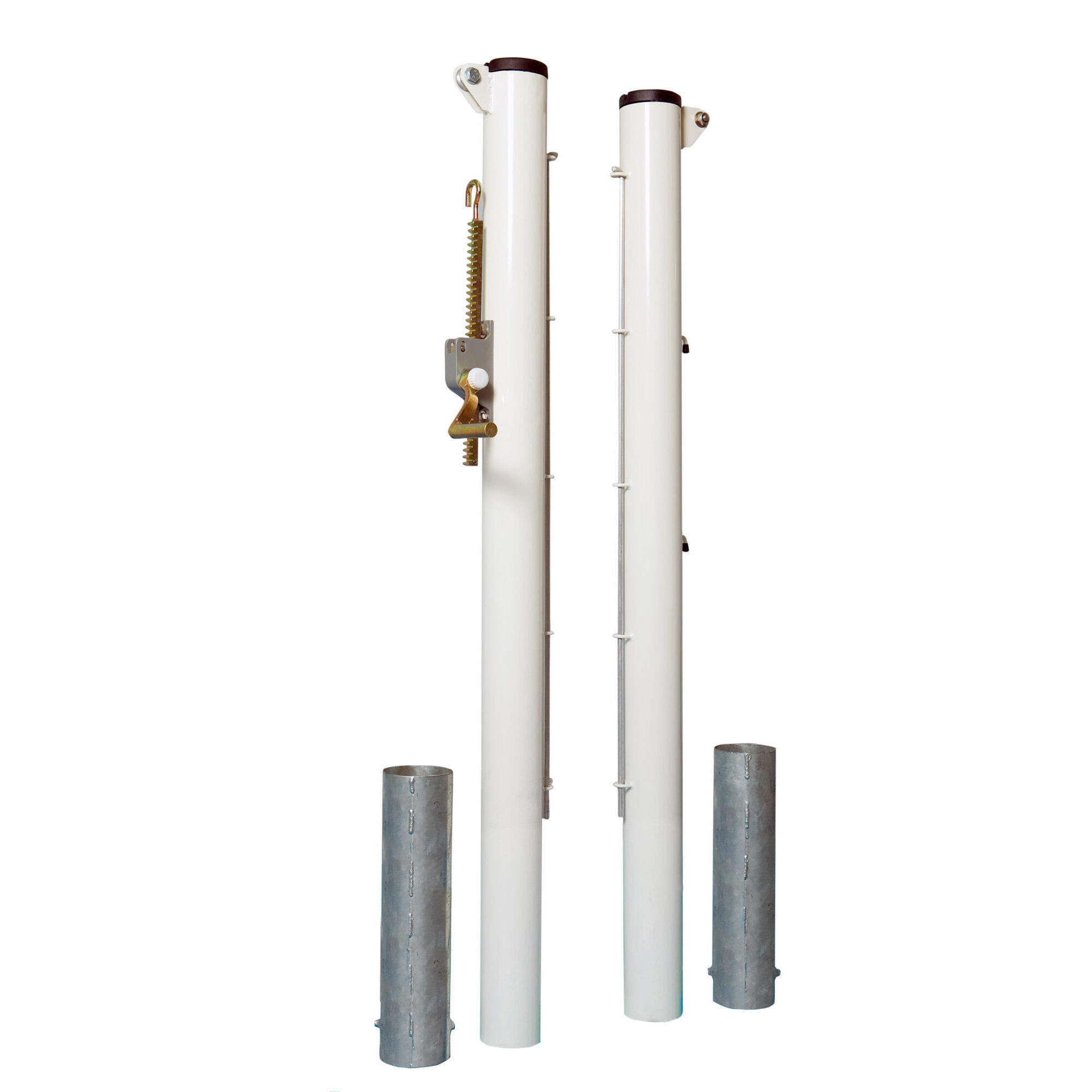 CARRINGTON Pár kulatých ocelových tenisových sloupků o průměru 90 mm