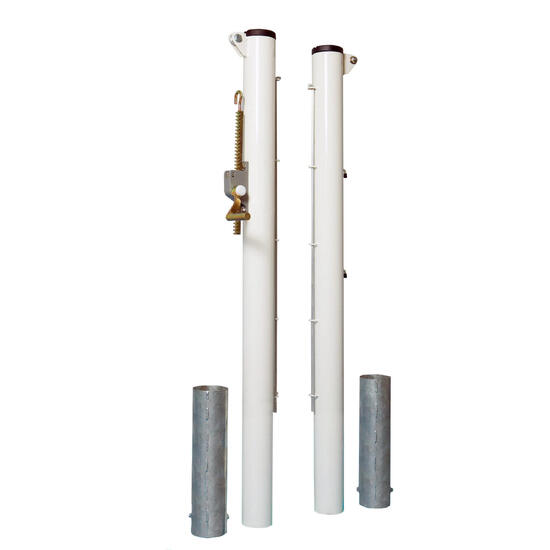 Para okrągłych stalowych słupków tenisowych 90 mm