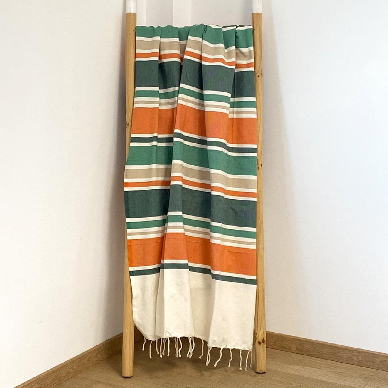 Fouta tradicional - Helios Verde - 100 x 200 cm - 190 g/m² 2/3