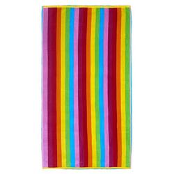 Toalla de playa Jacquard "Sunny Stripes" 75x150cm 400g/m² multicolor