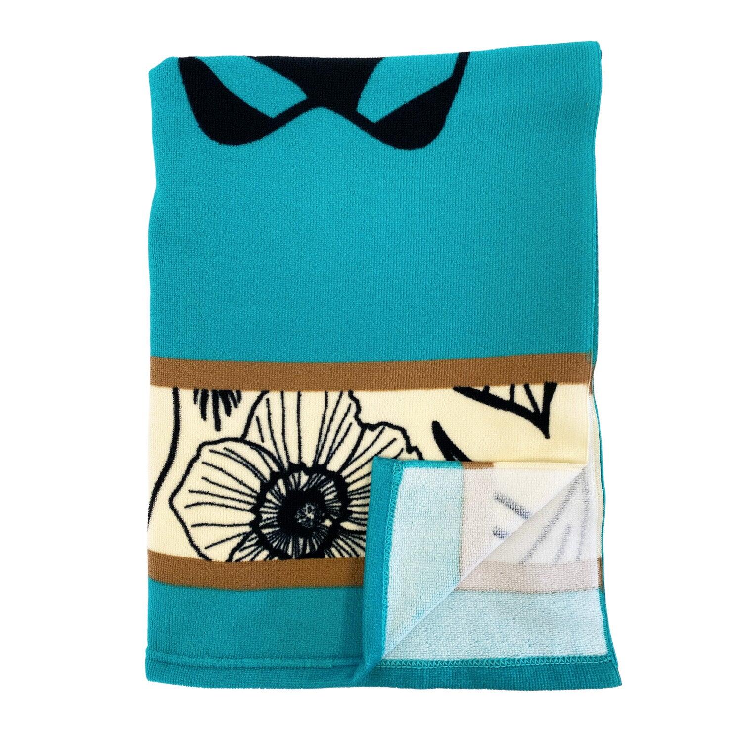 Strandhanddoek Microvezel Blauw 90x170 250g/m² - Brisbane 3/4