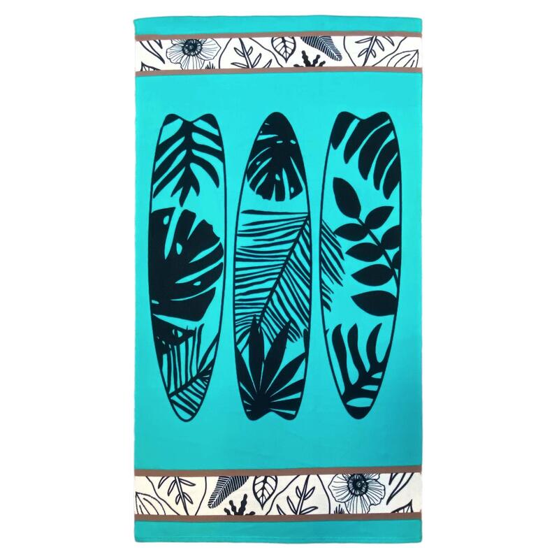 Serviette de plage microfibre Brisbane 90x170 250g/m² bleu