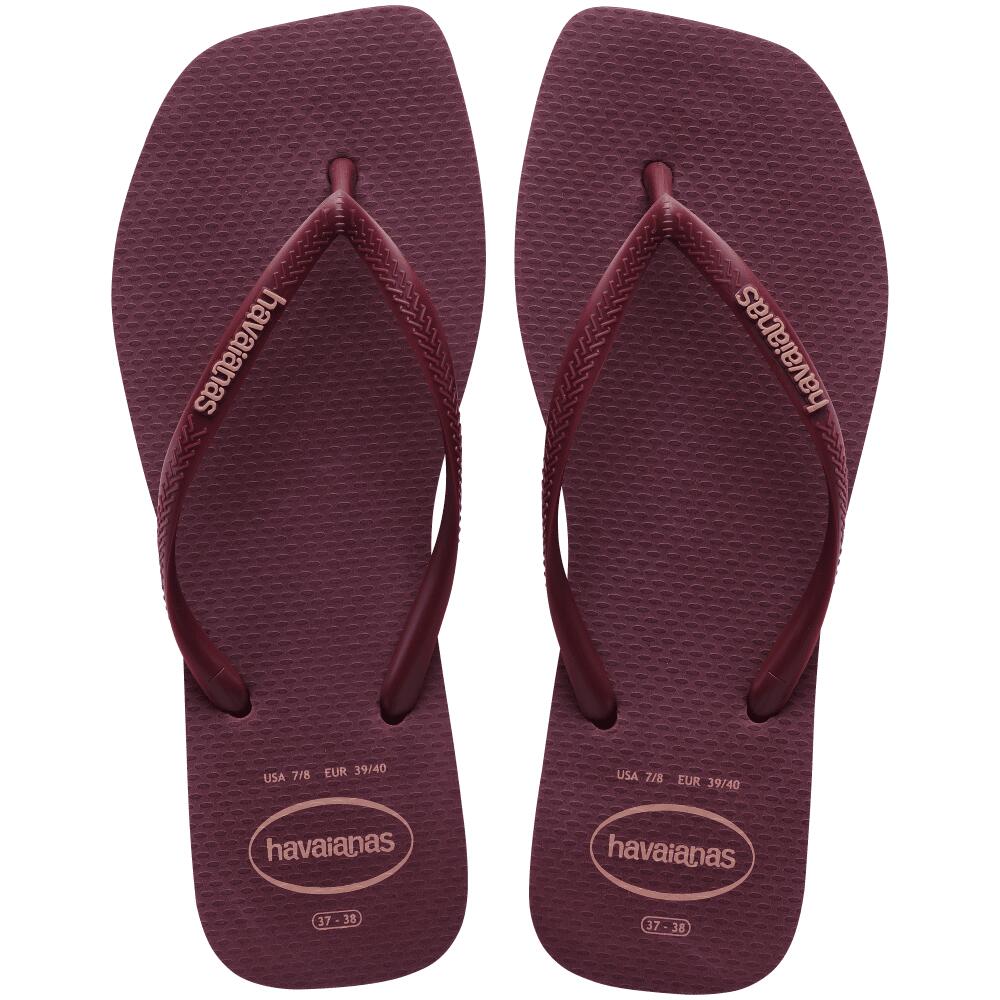 SLISQUARE LOGO WOMEN'S FLIP-FLOPS PURPLE