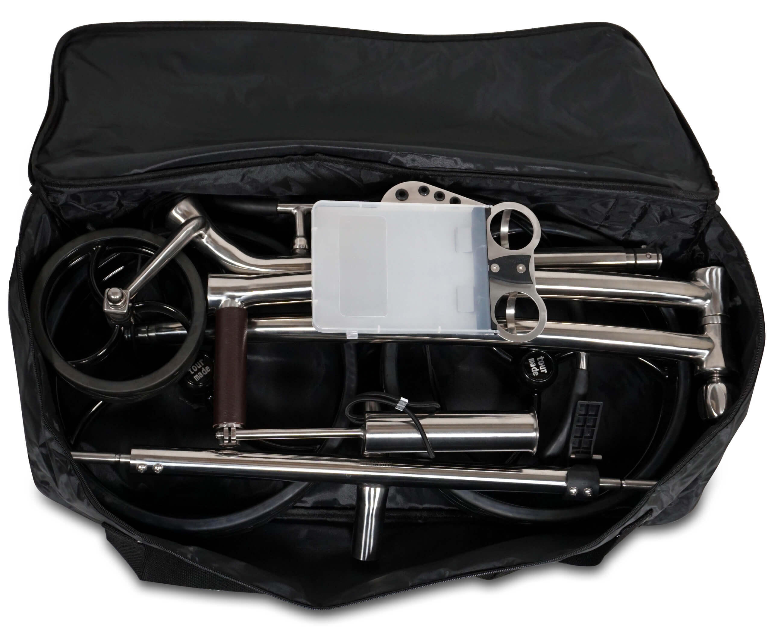 RT-210SX roestvrijstalen duwgolftrolley 7/7