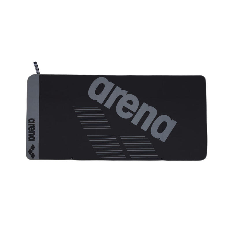 Arena Logo Large Towel - Black/Grey