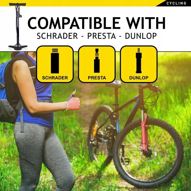 Dunlop - Pompa A Pedale, Pompa Ad Aria, Pompa Da Bicicletta E