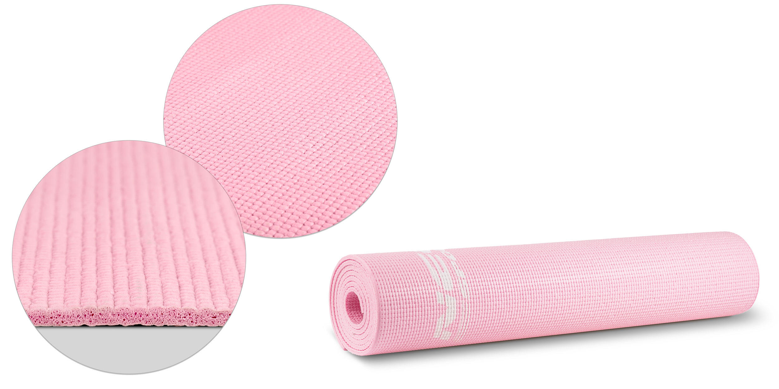 Esterilla de Yoga adulto 6 mm Neo-Sport Rosa 6/7