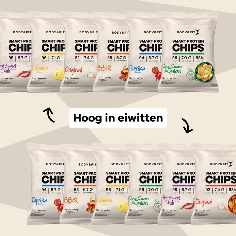 Smart Chips - Chips protéinées - Hot Sweet Chili - 276 grammes (12 sachets