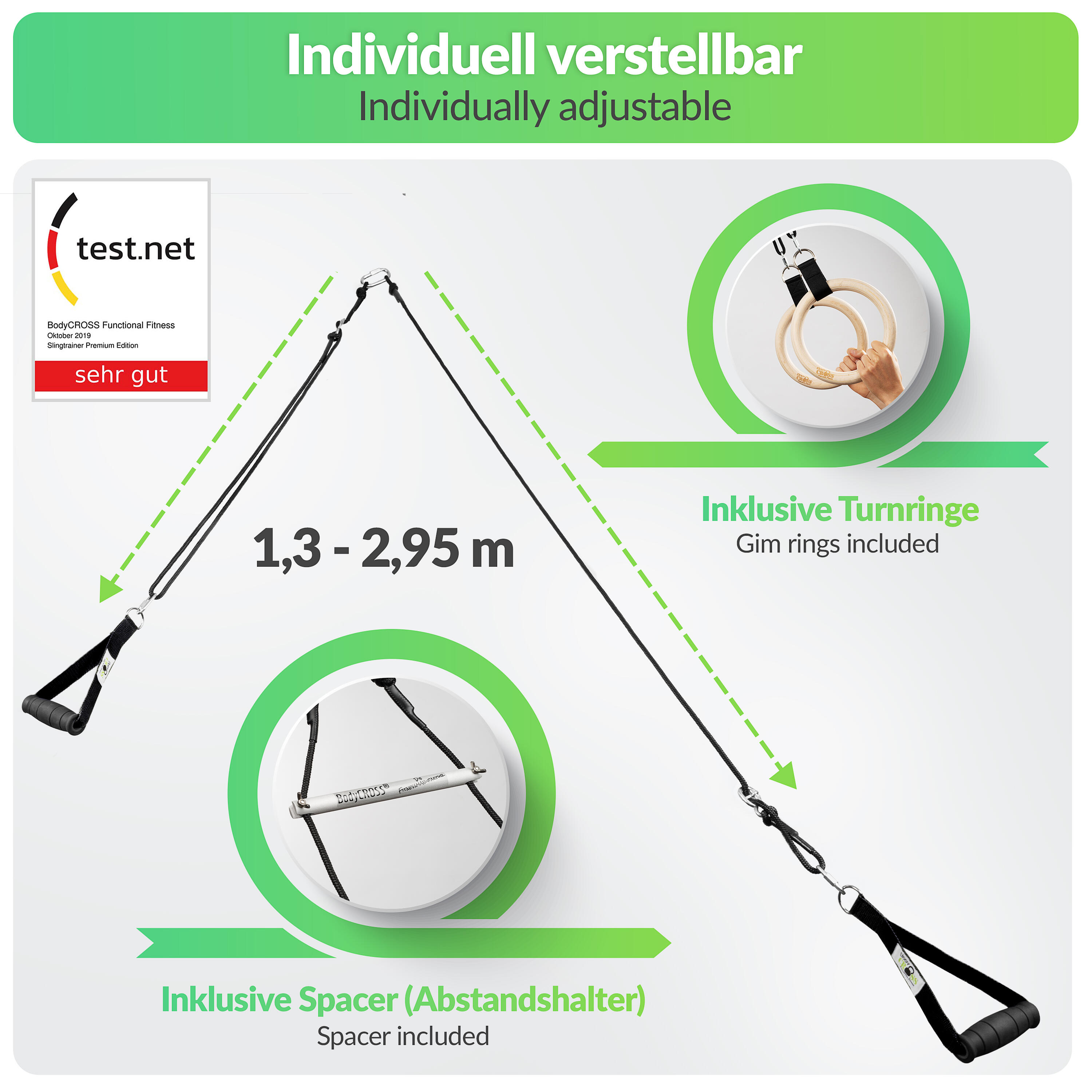 BodyCROSS® Slingtrainer | Turner Edition 4/7