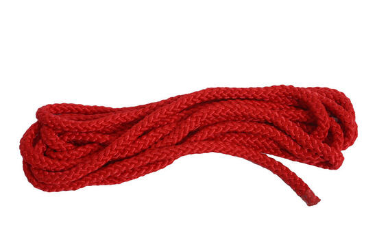 Confezione da 10 corde da ginnastica rosse 5 m ciascuna