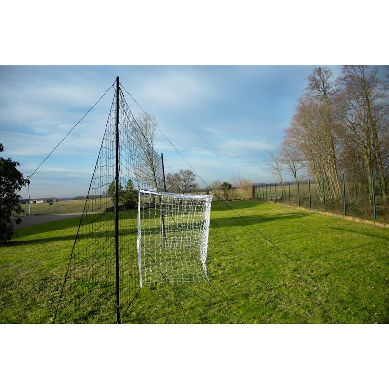 Portería de fútbol de 3,7 x 1,8 m (con red de protección integrada de 6,5 x 3 m)