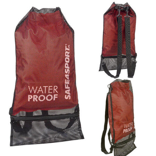 Zaino impermeabile borsa sportiva per piscina Mesh Bag 2 tasche separate