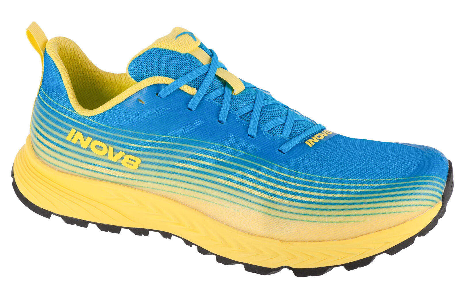 INOV-8 Inov-8 Trailfly Blue/Yellow Mens Running Shoes (Wide Fit)