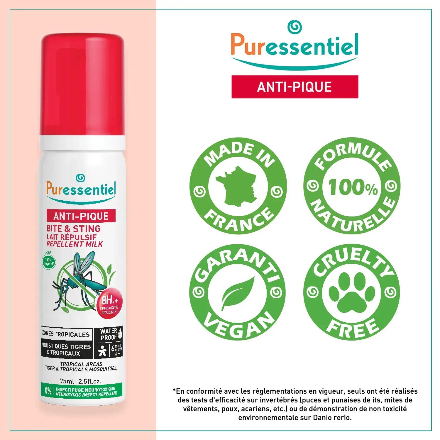 Lait répulsif Waterproof | Moustique zone tropicale | Hydratant | 75 ml 3/4