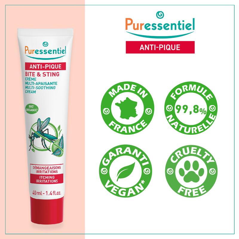 Crème Multi-Apaisante Anti-Pique aux Huiles Essentielles et Huiles Végétales BIO