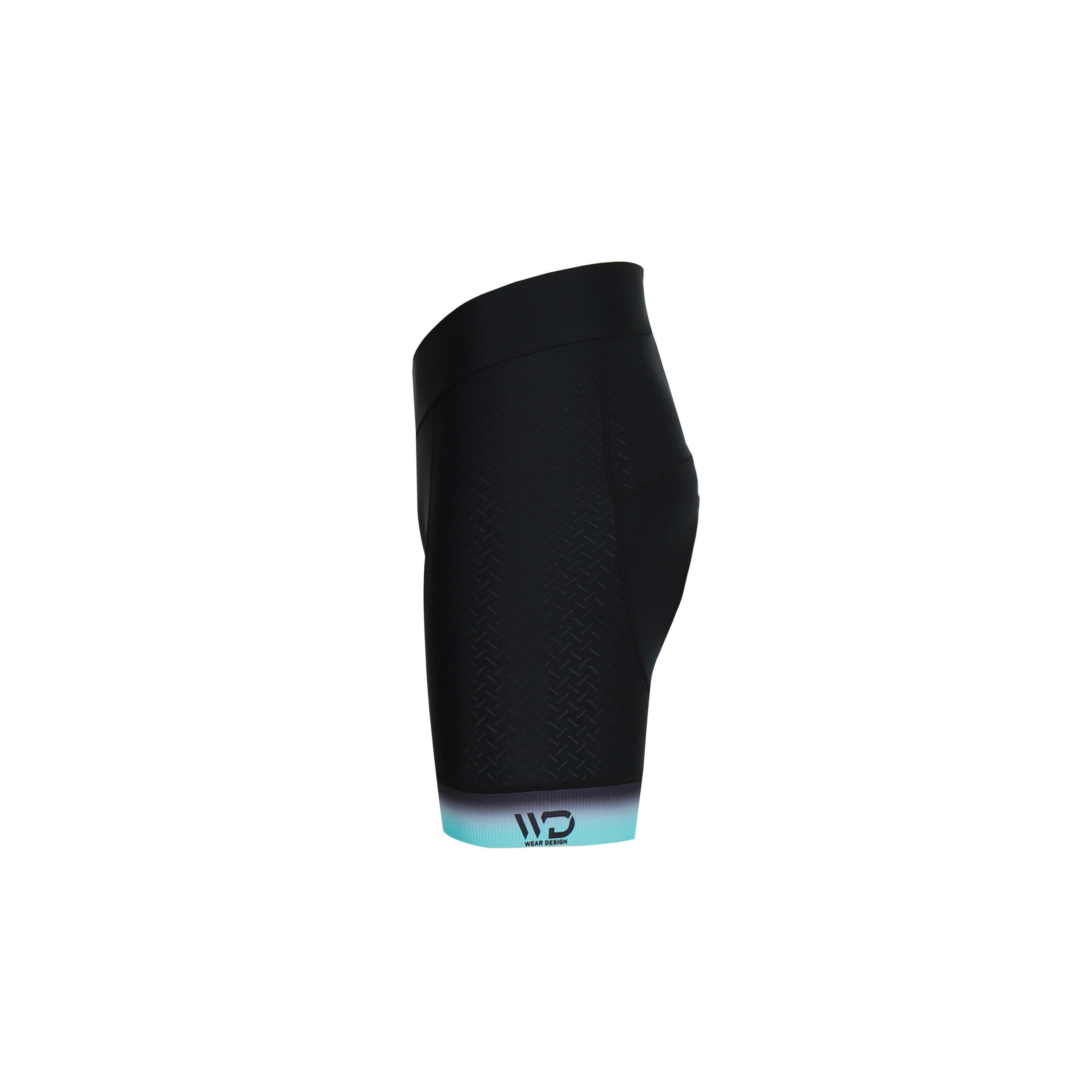 Culotte ciclismo mujer MARINA negro/verde 2/7