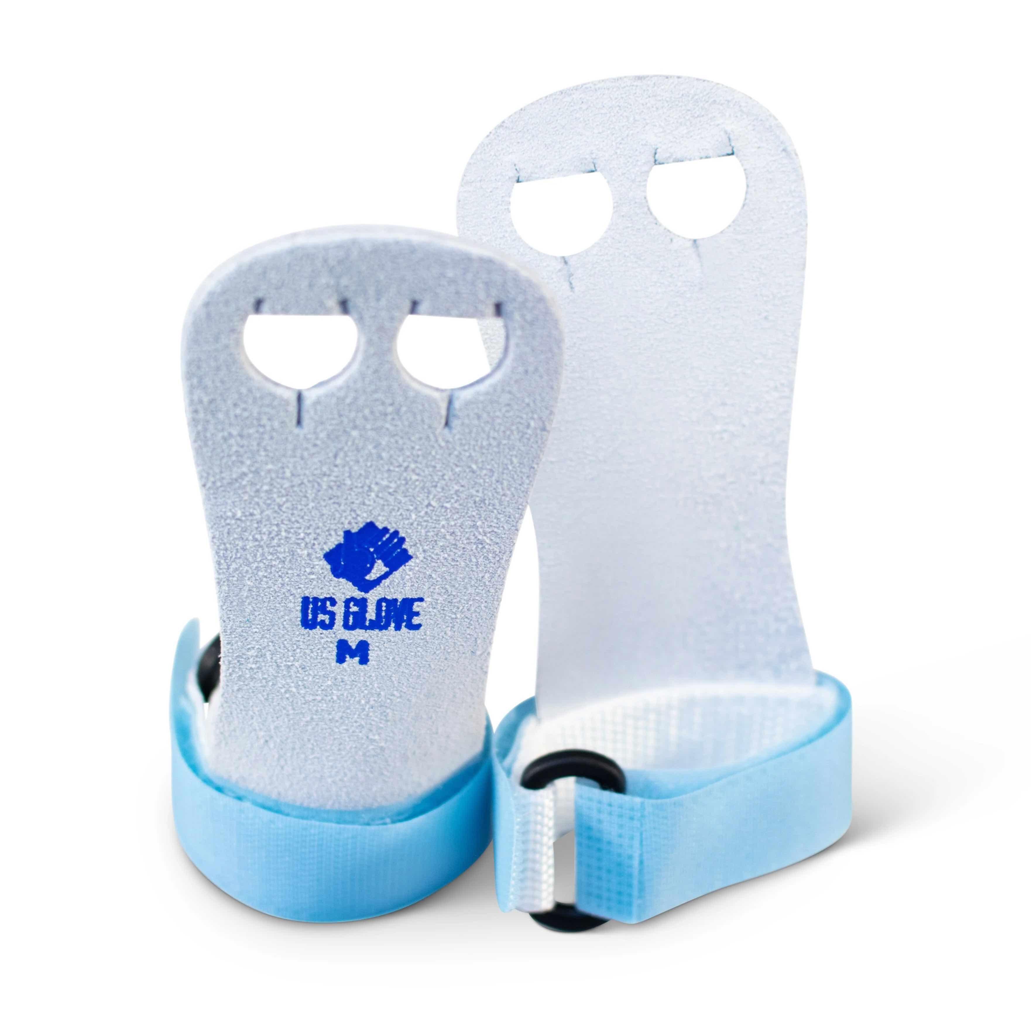 Usg - Poignées De Gymnastique En Cuir - Série Arc-en-ciel - 1 Paire - Manique - Bleu - Petit - Decathlon