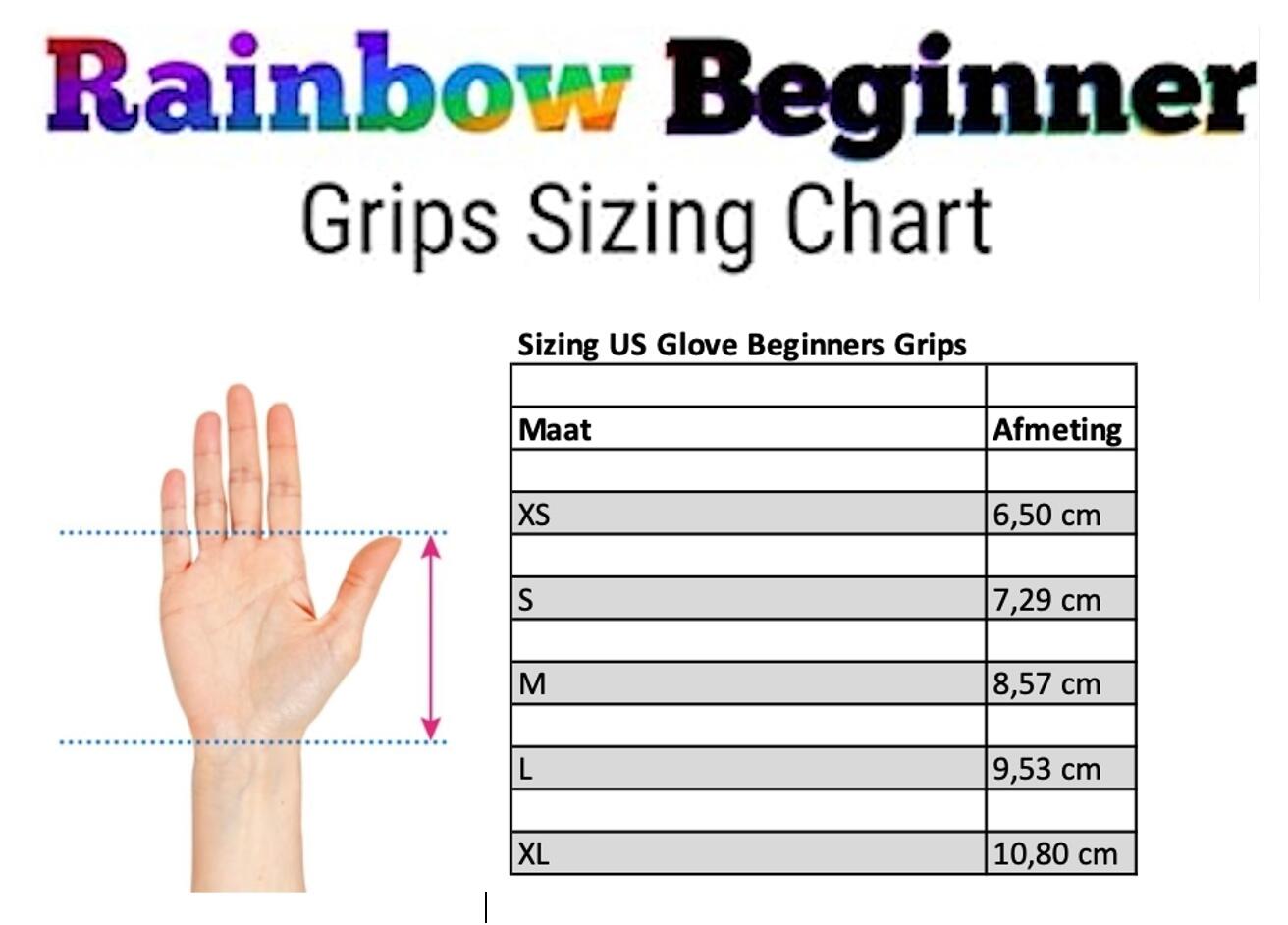 Impugnature da ginnastica per principianti - Serie Arcobaleno - 1 paio 4/6