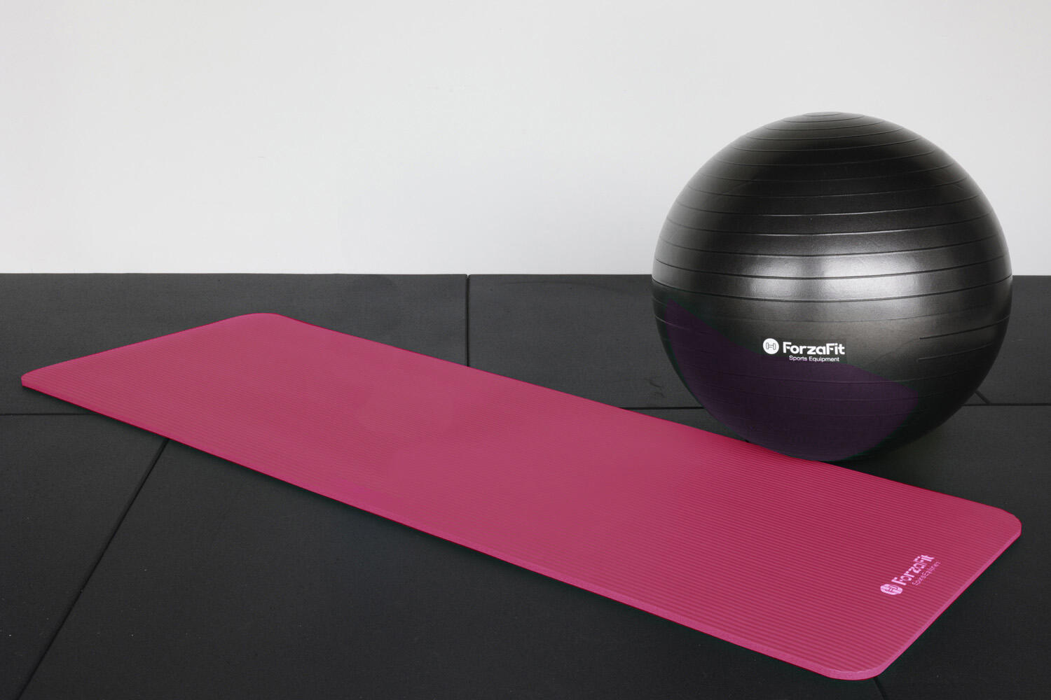 Esterilla de yoga IVOL con correa de transporte - Extra gruesa de 12 mm - Rosa 3/5
