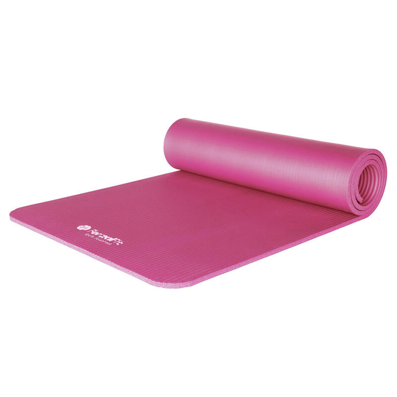 Tapete de yoga IVOL com alça de transporte - Extra grosso 12 mm - Rosa