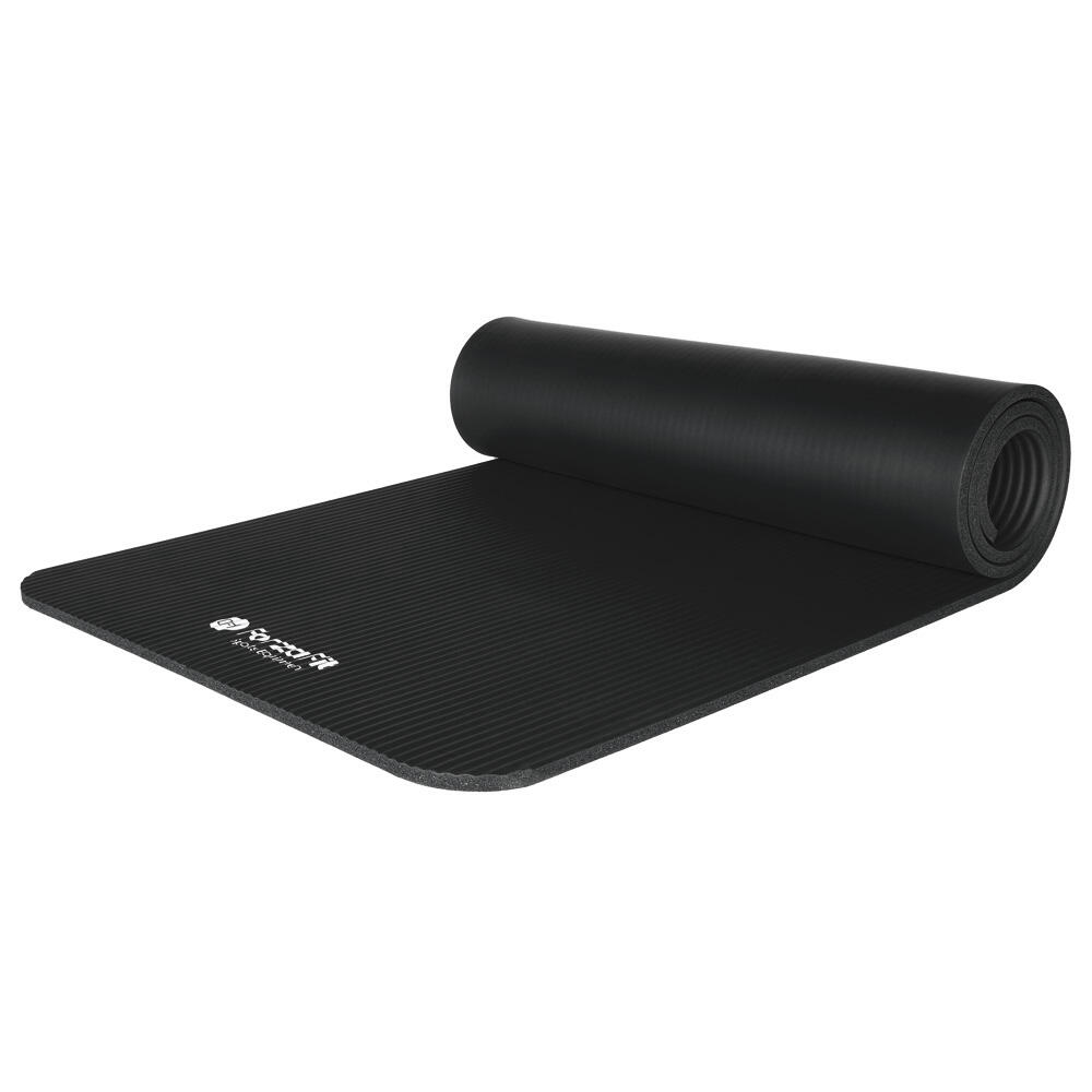 Ivol - Tapis De Yoga Ivol Avec Sangle De Transport - Extra Épais 10 Mm - Noir - Tapis De Yoga - Noir - 61 Cm - Decathlon