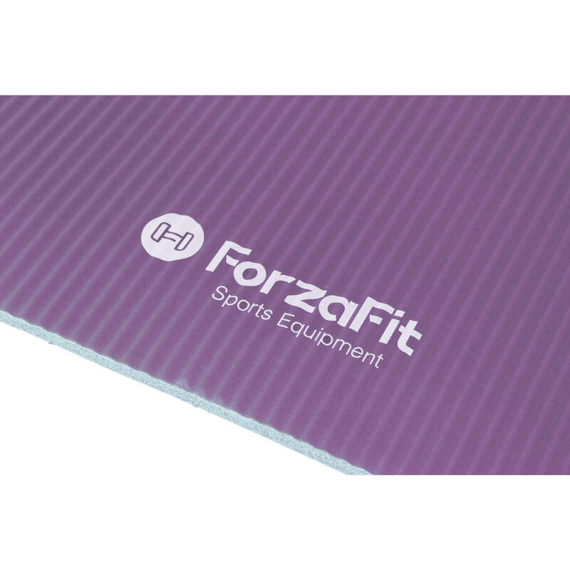 Tapis de yoga IVOL avec sangle de transport - Extra épais 12 mm - Violet