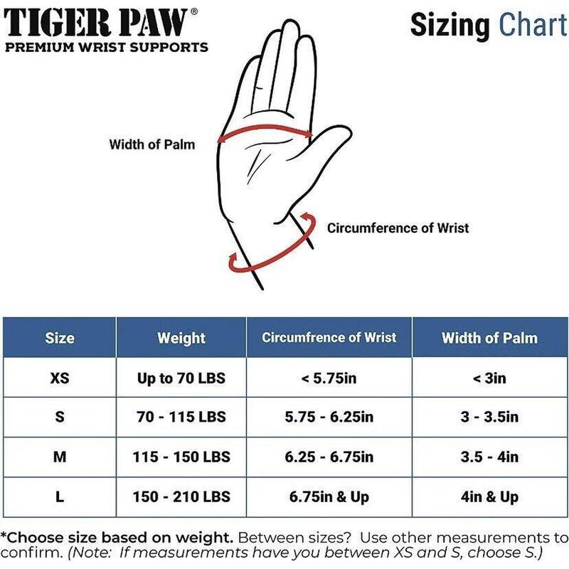 Supporto per polso da ginnastica – Tiger Paws - Regolabile - Pelle