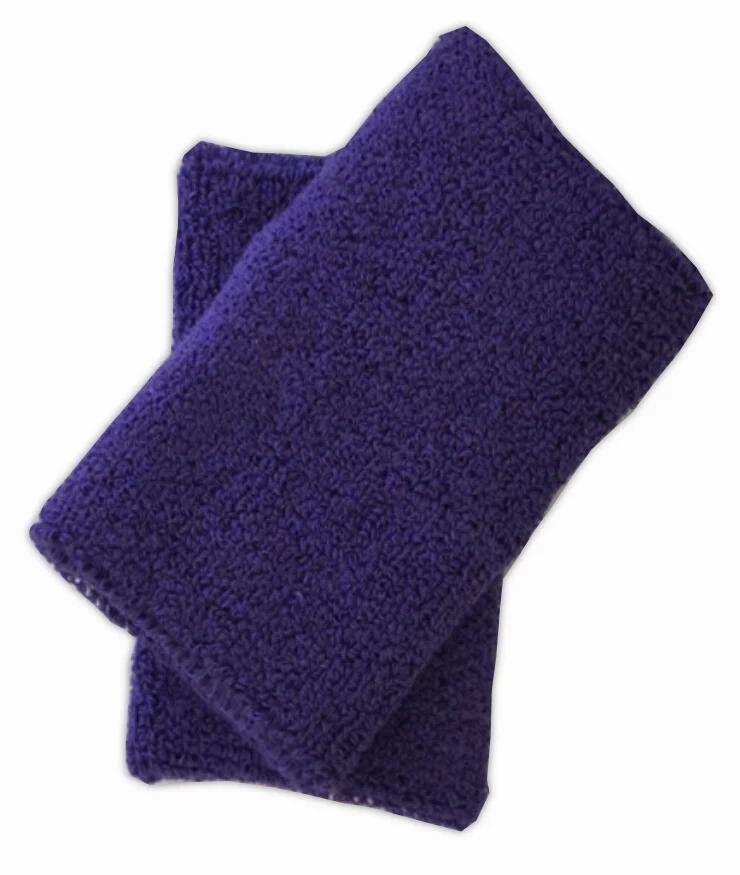 USG 14 cm Cotton Wristband Purple - Protection and Support