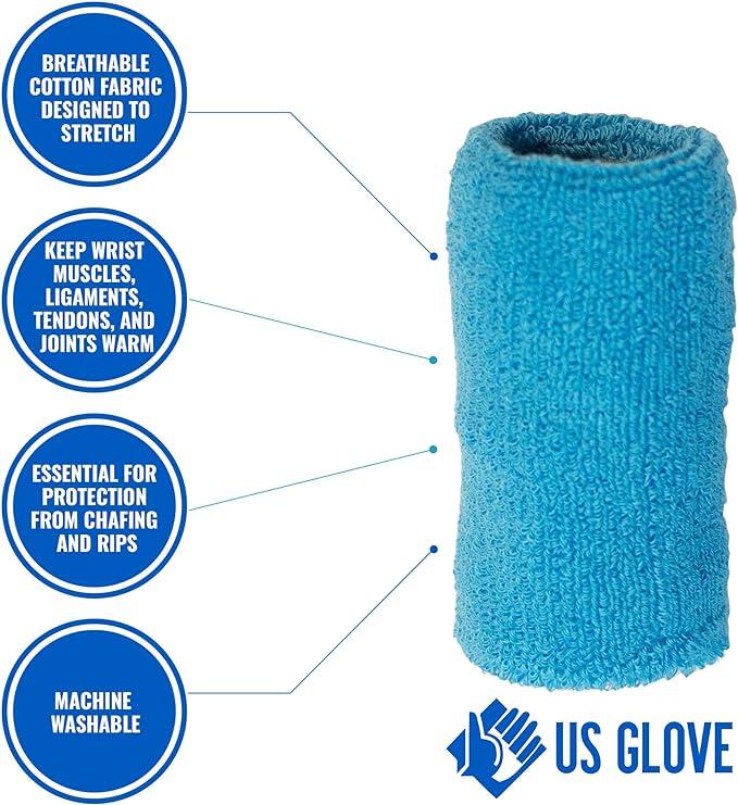 11 cm Cotton Wrist Sweatband — Protection and Absorption 2/4