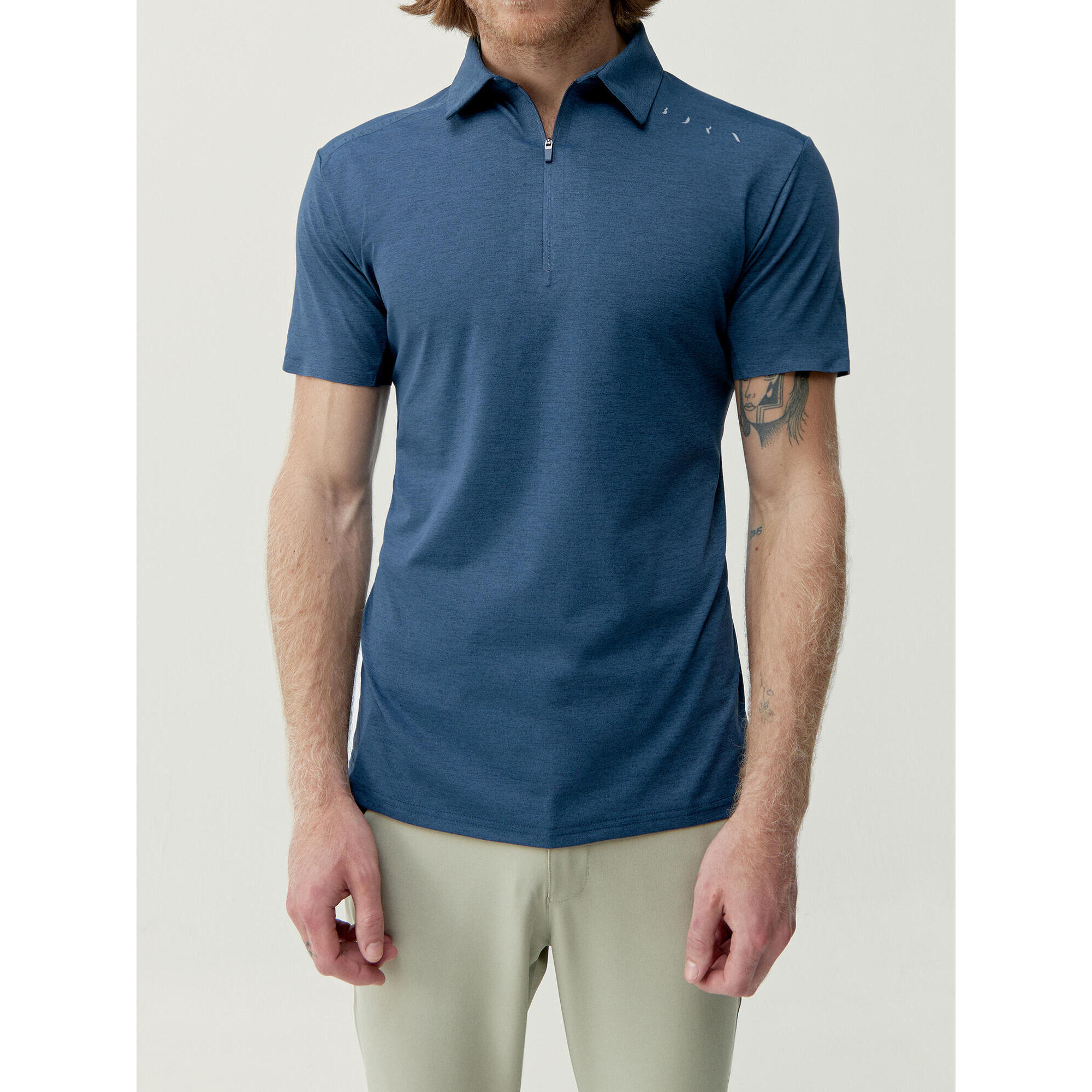 Born Living Yoga - Polo De Sport Pour Hommes Kariba Born Living Yoga - T-shirt Manches Courtes - Bleu - 40 M - Decathlon