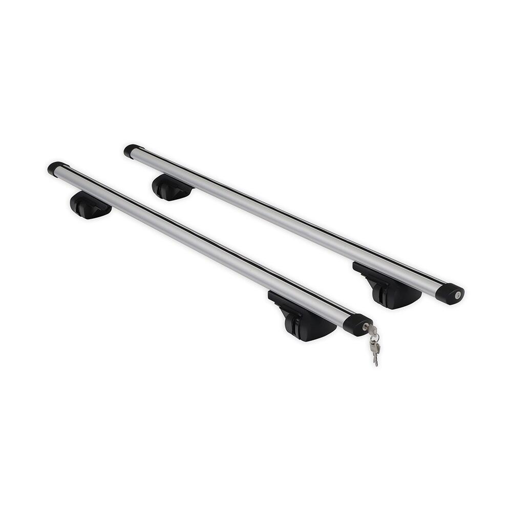 Ivol - Barres De Toit En Aluminium - Universelles - Largeur : 120 cm - Galerie De Toit - Noir - Taille Unique - Decathlon