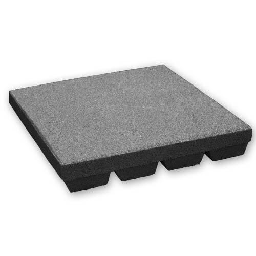 Telha de borracha 45 mm - 50 x 50 cm - Cinza