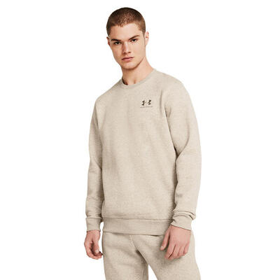 Under armour essential fleece herensweater met ronde hals
