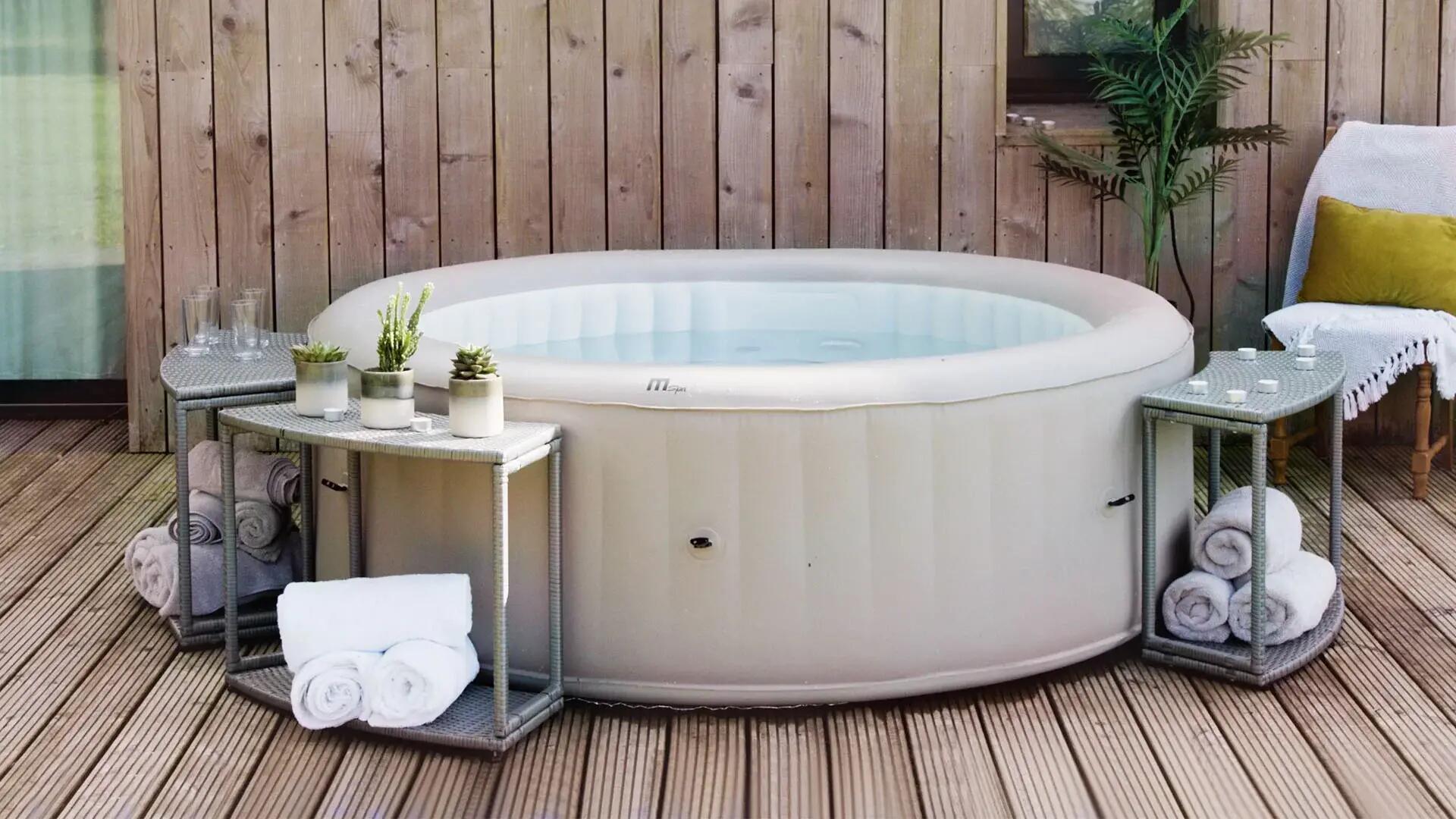 Basen z hydromasażem dmuchane Bristol Max MSpa 8 osób SPA Bąbelki 6/8